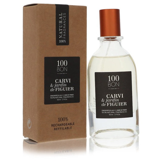 100 Bon Carvi & Jardin De Figuier by 100 Bon Concentree De Parfum Spray (Unisex Refillable) 1.7 oz for Men - Thesavour
