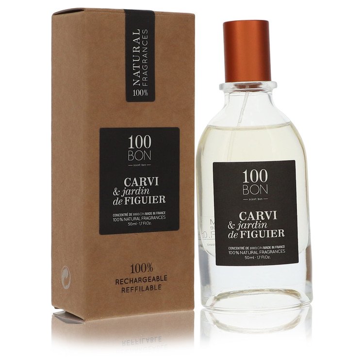 100 Bon Carvi & Jardin De Figuier by 100 Bon Concentree De Parfum Spray (Unisex Refillable) 1.7 oz for Men - Thesavour