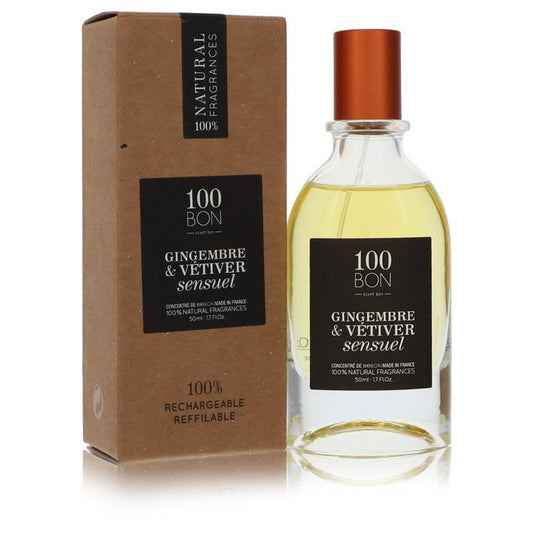 100 Bon Gingembre & Vetiver Sensuel by 100 Bon Concentree De Parfum Spray (Unisex Refillable) 1.7 oz for Men - Thesavour