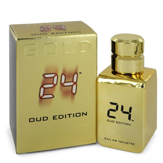 24 Gold Oud Edition by ScentStory Eau De Toilette Concentree Spray (Unisex) for Men - Thesavour