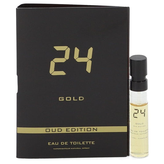 24 Gold Oud Edition by ScentStory Vial (sample) .05 oz for Men - Thesavour