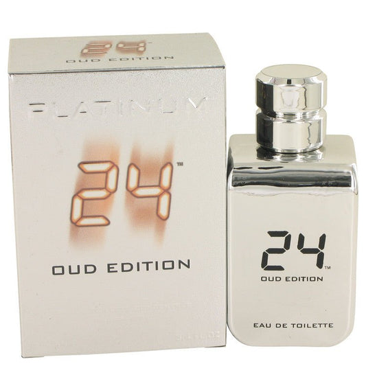 24 Platinum Oud Edition by ScentStory Eau De Toilette Concentree Spray (Unisex) 3.4 oz for Men - Thesavour