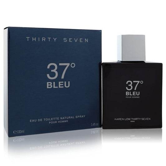 37 Bleu by Karen Low Eau De Toilette Spray 3.4 oz for Men - Thesavour