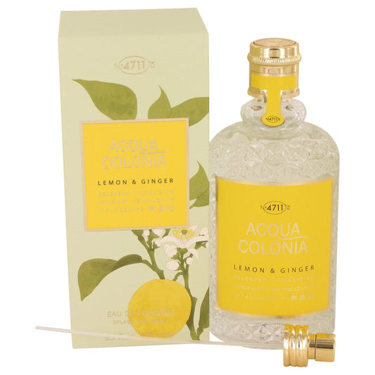 4711 ACQUA COLONIA Lemon & Ginger by 4711 Eau De Cologne Spray (Unisex) 5.7 oz for Women - Thesavour