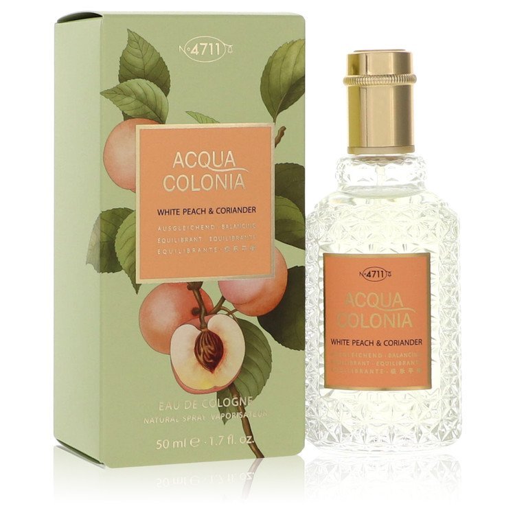 4711 Acqua Colonia White Peach & Coriander by 4711 Eau De Cologne Spray (Unisex) 1.7 oz for Women - Thesavour