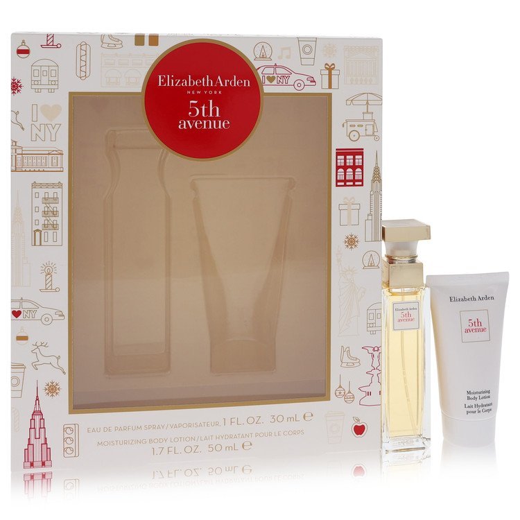5TH AVENUE by Elizabeth Arden Gift Set -- 1 oz Eau De Parfum Spray + 1.7 oz Body Lotion for Women - Thesavour