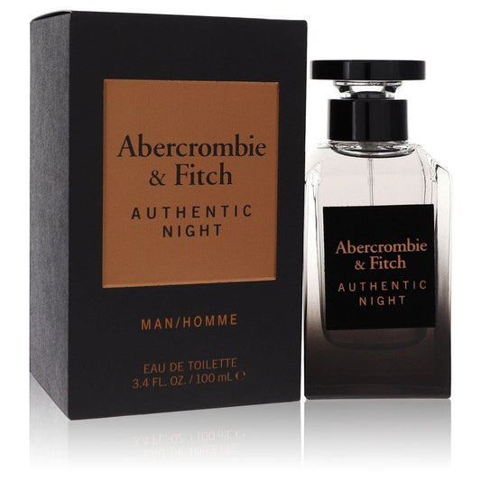 Abercrombie & Fitch Authentic Night by Abercrombie & Fitch Eau De Toilette Spray 3.4 oz for Men - Thesavour