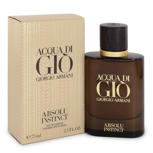 Acqua Di Gio Absolu Instinct by Giorgio Armani Eau De Parfum Spray 2.5 oz for Men - Thesavour