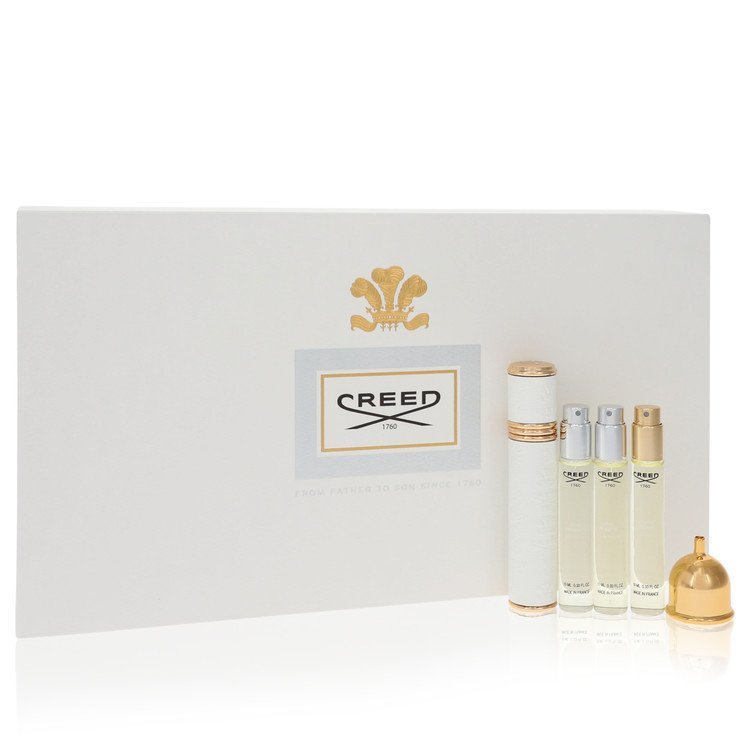 Acqua Fiorentina by Creed Gift Set -- Women's Travel Atomizer Coffret includes Acqua Fiorentina, Aventus for Her, Love in White, all in .33 oz Mini EDP Sprays for Women - Thesavour