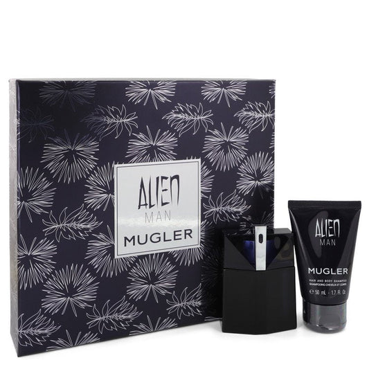 Alien Man by Thierry Mugler Gift Set -- 1.7 oz Eau De Toilette Spray Refillable 1.7 oz Hair & Body Shampoo for Men - Thesavour