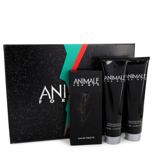 ANIMALE by Animale Gift Set -- 3.3 oz Eau De Toilette Spray + 3.4 oz After Shave Balm + 3.4 oz Body Wash for Men - Thesavour