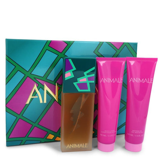 ANIMALE by Animale Gift Set -- 3.4 oz Eau De Parfum Spray + 3.4 oz Shower Gel + 3.4 oz Body Lotion for Women - Thesavour