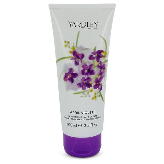 April Violets by Yardley London Hand Cream 3.4 oz for Women - Thesavour
