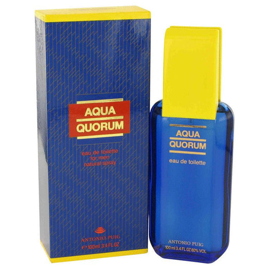 AQUA QUORUM by Antonio Puig Eau De Toilette Spray 3.4 oz for Men - Thesavour