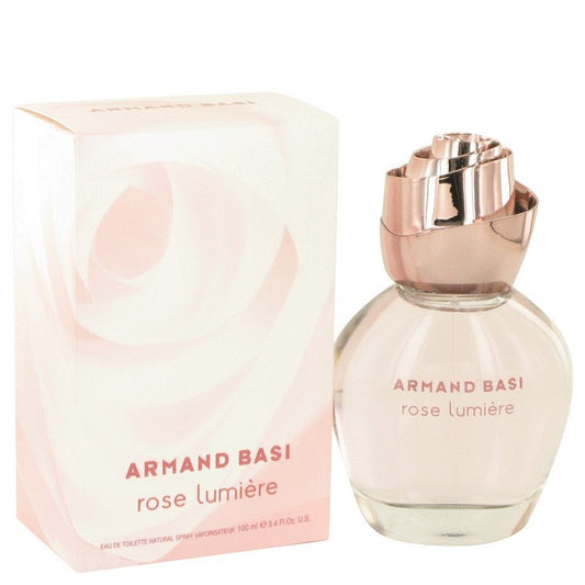 Armand Basi Rose Lumiere by Armand Basi Eau De Toilette Spray 3.3 oz for Women - Thesavour