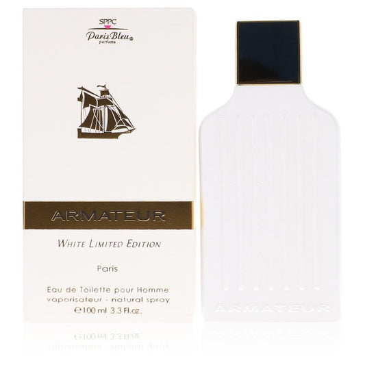 Armateur White by Paris Bleu Eau De Toilette Spray 3.3 oz for Men - Thesavour