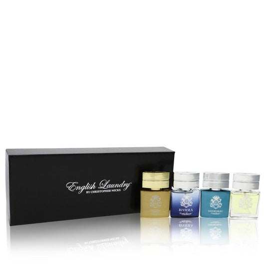 Arrogant by English Laundry Gift Set -- Gift Set includes Notting Hill, Riviera, Oxford Bleu, and Arrogant, all in .68 oz Mini EDP Sprays for Men - Thesavour
