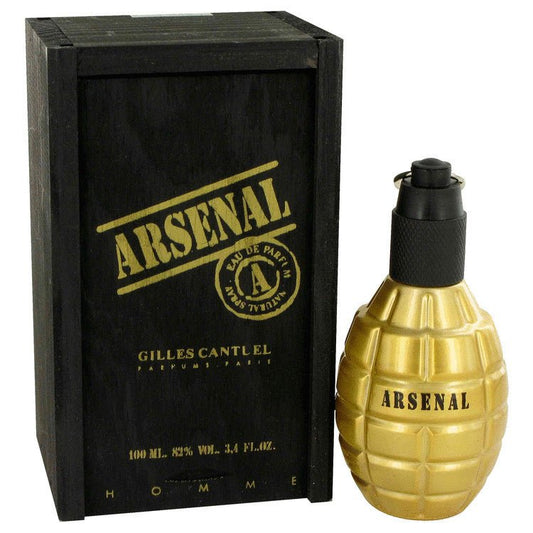 Arsenal Gold by Gilles Cantuel Eau De Parfum Spray 3.4 oz for Men - Thesavour