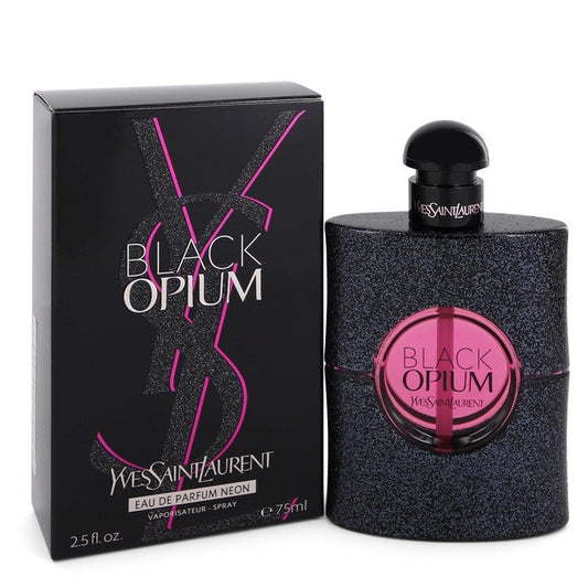 Black Opium by Yves Saint Laurent Eau De Parfum Neon Spray 2.5 oz for Women - Thesavour