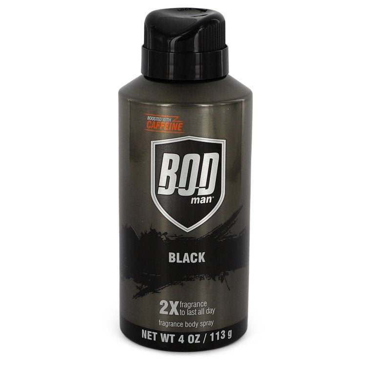 Bod Man Black by Parfums De Coeur Body Spray 4 oz for Men - Thesavour