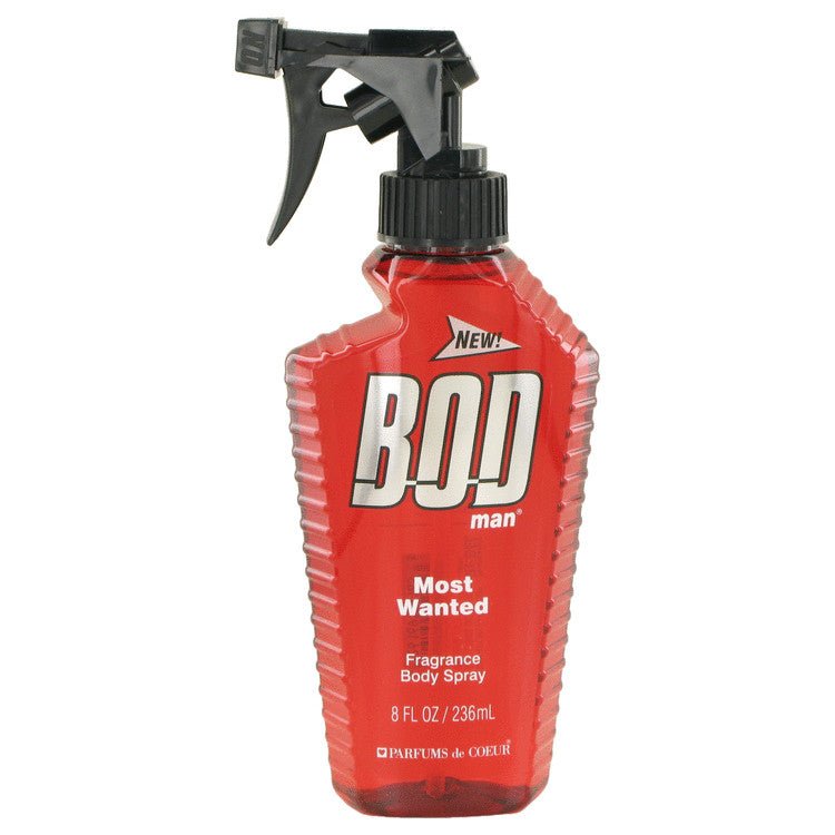 Bod Man Most Wanted by Parfums De Coeur Fragrance Body Spray 8 oz for Men - Thesavour