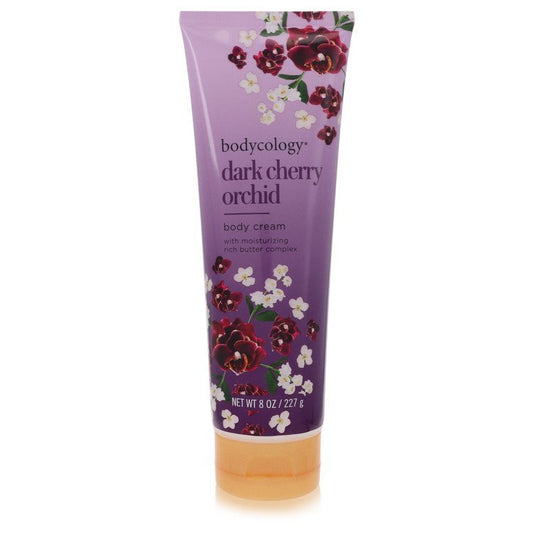 Bodycology Dark Cherry Orchid by Bodycology Body Cream 8 oz for Women - Thesavour