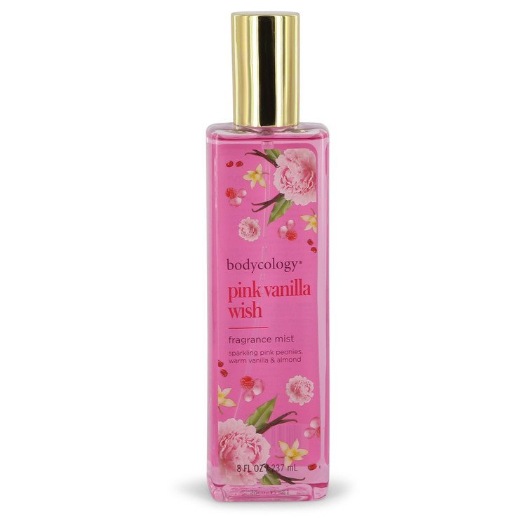 Bodycology Pink Vanilla Wish by Bodycology Fragrance Mist Spray 8 oz for Women - Thesavour