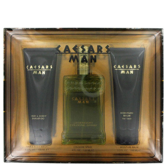 CAESARS by Caesars Gift Set -- 4 oz Cologne Spray + 3.3 oz Shower Gel + 3.3 oz After Shave Balm for Men - Thesavour