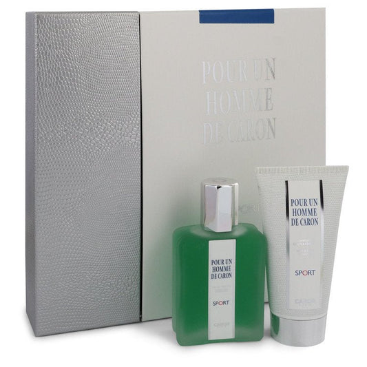 Caron Pour Homme Sport by Caron Gift Set -- 2.5 oz Eau DE Toilette Spray + 2.5 oz Shower Gel for Men - Thesavour