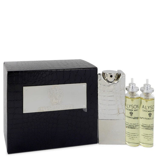 Chocman Mint by Alyson Oldoini Eau De Parfum Refillable Spray Includes 3 x Refills and Atomizer 2 oz for Men - Thesavour