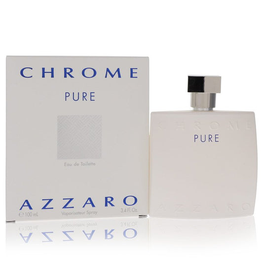 Chrome Pure by Azzaro Eau De Toilette Spray (unboxed) 3.4 oz for Men - Thesavour