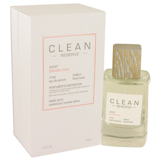Clean Blonde Rose by Clean Eau De Parfum Spray 3.4 oz for Women - Thesavour