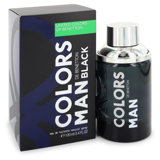 Colors De Benetton Black by Benetton Eau De Toilette Spray 3.4 oz for Men - Thesavour