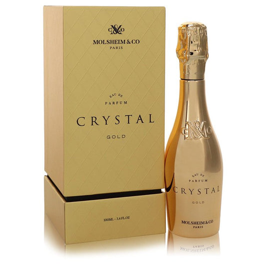 Crystal Gold by Molsheim & Co Eau De Parfum Spray 3.4 oz for Men - Thesavour