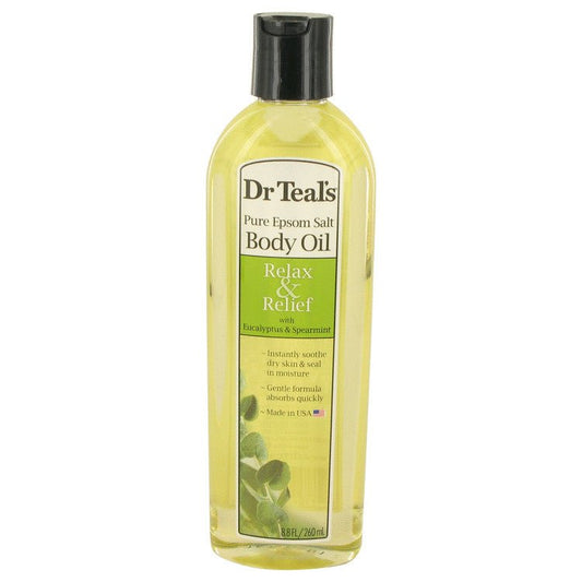 Dr Teal's Bath Additive Eucalyptus Oil by Dr Teal's Pure Epson Salt Body Oil Relax & Relief with Eucalyptus & Spearmint 8.8 oz for Women - Thesavour