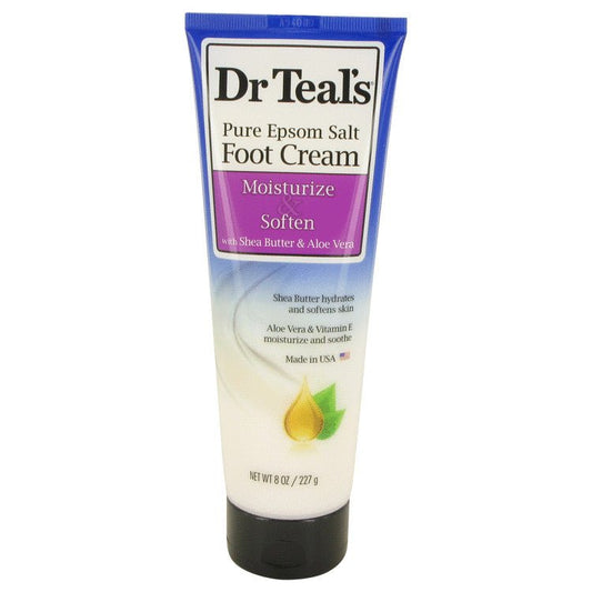 Dr Teal's Pure Epsom Salt Foot Cream by Dr Teal's Pure Epsom Salt Foot Cream with Shea Butter & Aloe Vera & Vitamin E 8 oz for Women - Thesavour