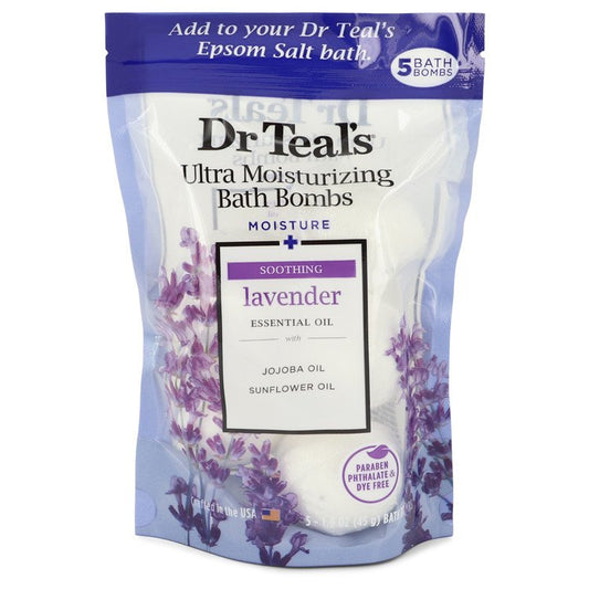 Dr Teal's Ultra Moisturizing Bath Bombs by Dr Teal's Five (5) 1.6 oz Moisture Soothing Bath Bombs with Lavender, Essential Oils, Jojoba Oil, Sunflower Oil (Unisex) 1.6 oz for Men - Thesavour