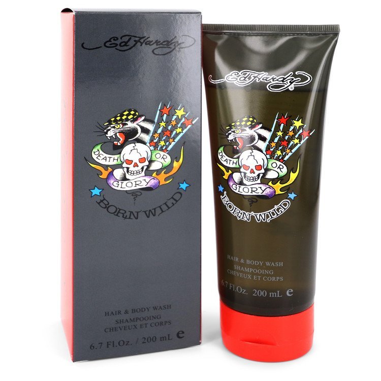 Ed Hardy Born Wild by Christian Audigier Shower Gel 6.7 oz for Men - Thesavour