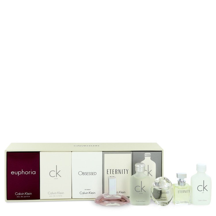Euphoria by Calvin Klein Gift Set -- Deluxe Fragrance Collection Includes CK One, Euphoria, CK All, Obsessed and Eternity for Women - Thesavour