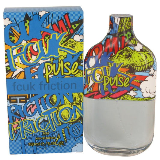 FCUK Friction Pulse by French Connection Eau De Toilette Spray 3.4 oz for Men - Thesavour