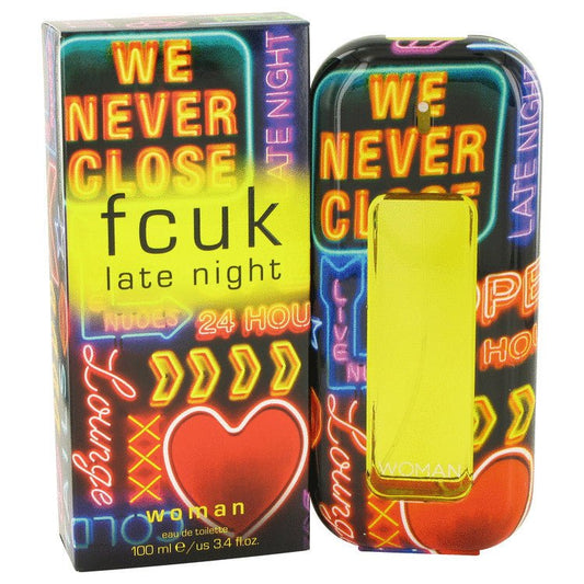 FCUK Late Night by French Connection Eau De Toilette Spray 3.4 oz for Women - Thesavour