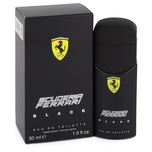 Ferrari Scuderia Black by Ferrari Eau De Toilette Spray 1 oz for Men - Thesavour