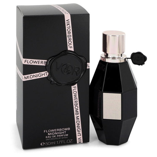 Flowerbomb Midnight by Viktor & Rolf Eau De Parfum Spray 1.7 oz for Women - Thesavour