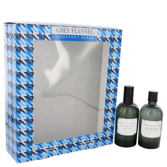 GREY FLANNEL by Geoffrey Beene Gift Set -- 4 oz Eau De Toilette Spray + 4 oz After Shave for Men - Thesavour