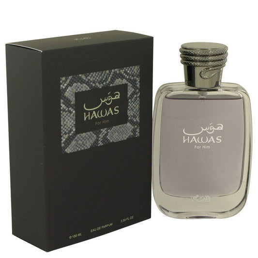 Hawas by Rasasi Eau De Parfum Spray 3.33 oz for Men - Thesavour
