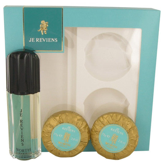 je reviens by Worth Gift Set -- 1.7 oz eau De Toilette Spray + 2 x 2.6 oz Soap for Women - Thesavour