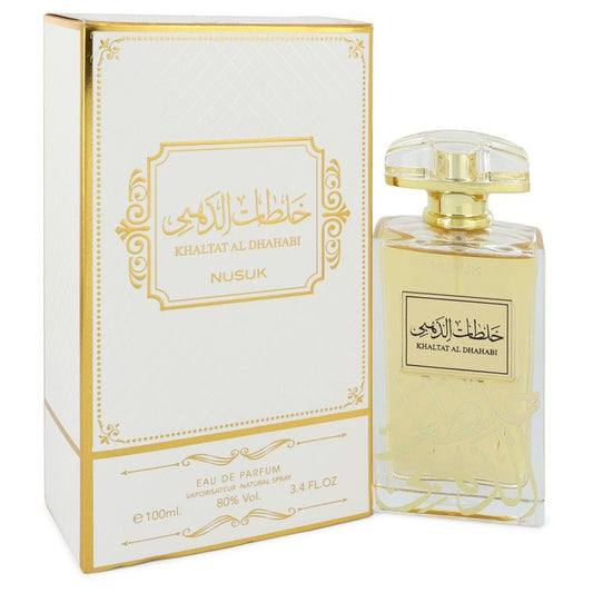 Khaltat Al Dhahabi by Nusuk Eau De Parfum Spray (Unisex) 3.4 oz for Men - Thesavour