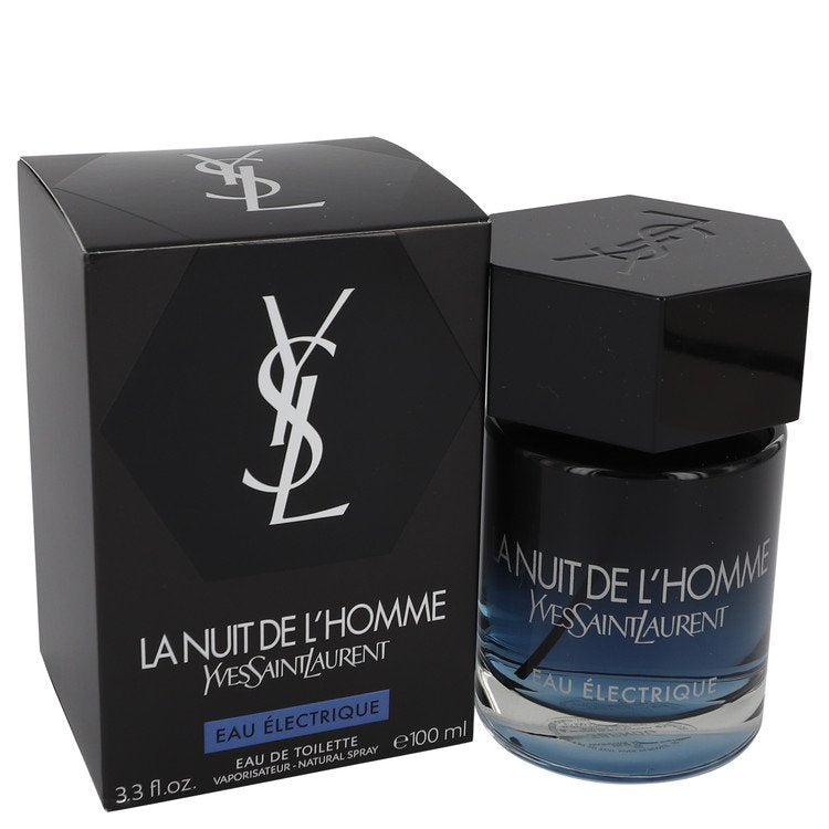 La Nuit De L'homme Eau Electrique by Yves Saint Laurent Eau De Toilette Spray 3.3 oz for Men - Thesavour