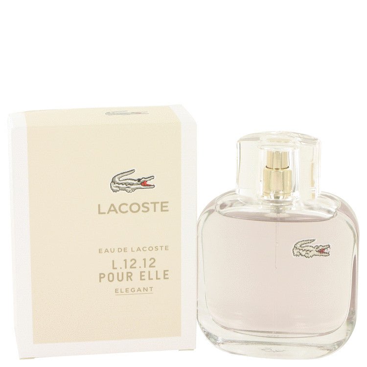 Lacoste Eau De Lacoste L.12.12 Elegant by Lacoste Eau De Toilette Spray 3 oz for Women - Thesavour