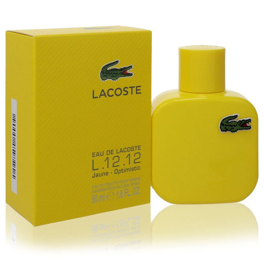 Lacoste Eau De Lacoste L.12.12 Jaune by Lacoste Eau De Toilette Spray 1.6 oz for Men - Thesavour